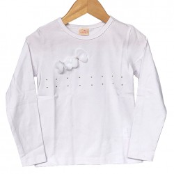 Blusa Infantil Coolor Girl com Apliques Manga Longa