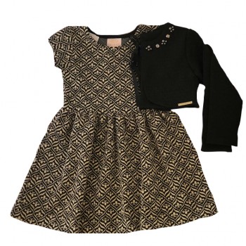 Vestido KIKI + Bolero com Aplicações