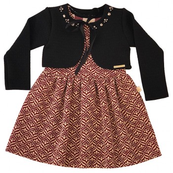Vestido KIKI + Bolero com Aplicações