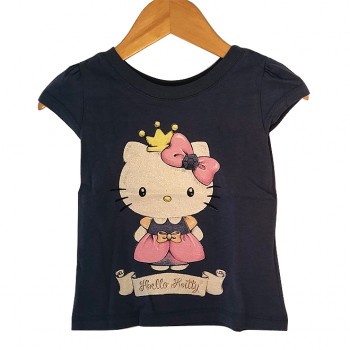 Blusa em Meia Malha Hello Kitty