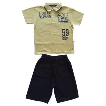 Conjunto Pólo e Bermuda Sarja Urban