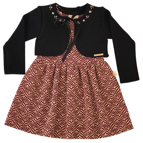 Vestido KIKI + Bolero com Aplicações